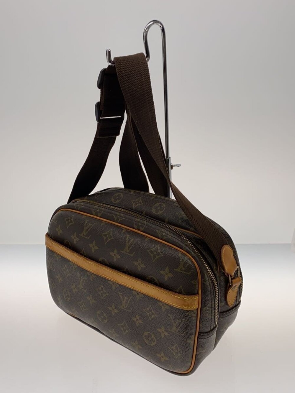 Louis Vuitton Brown Monogram Canvas Reporter Brown